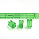 Glass Bead Table Polished - 08x4MM PERIDOT