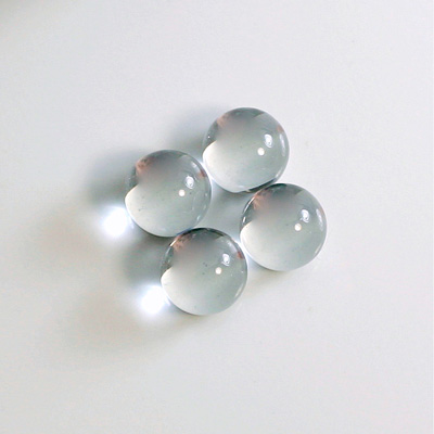 Preciosa Glass Flat Back 3/4 Ball 06MM CRYSTAL Foiled