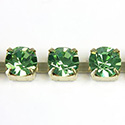 Preciosa Crystal Rhinestone Cup Chain - SS29 PERIDOT-RAW