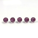 Czech Glass Lampwork Bead - Round 06MM FLAWED AMETHYST