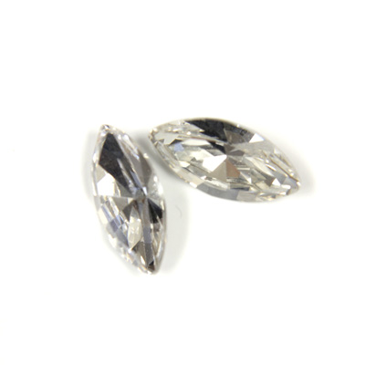 Cut Crystal Point Back Fancy Stone Foiled - Navette-Marquis 18x9MM CRYSTAL