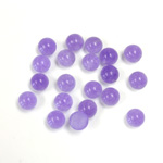 Gemstone Flat Back Cabochon - Round 05MM QUARTZ DYED #16 PURPLE