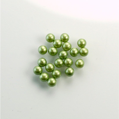 Czech Glass Pearl No-Hole Ball - 3MM DARK OLIVE 70458