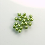 Czech Glass Pearl No-Hole Ball - 3MM DARK OLIVE 70458