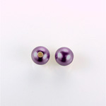 Czech Glass Pearl 1-Hole Ball - 08MM AMETHYST 70979