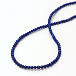 Gemstone Bead - Smooth Round 03MM HOWLITE DYED LAPIS