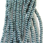 Preciosa Czech Glass Seed Bead - Round 08/0 TERRA COATED JET PEARL 28958