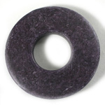Plastic Bead - Smooth Round Donut 50MM INDOCHINE NAVY