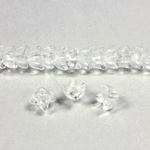 Czech Pressed Glass Bead - Cap 06MM CRYSTAL