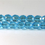 Czech Glass Fire Polish Bead - Round 08MM AQUA