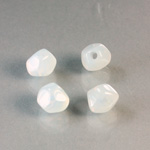 Plastic  Bead - Mixed Color Smooth Nugget 9MM WHITE OPAL