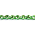 Plastic Rhinestone Banding 1 Row PP26 (SS13) PERIDOT-GRASS