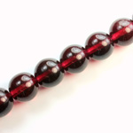 Czech Pressed Glass Bead - Smooth Round 12MM FUCHSIA