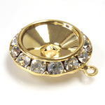 Round-Rivoli Back Rhinestone Setting with Loop