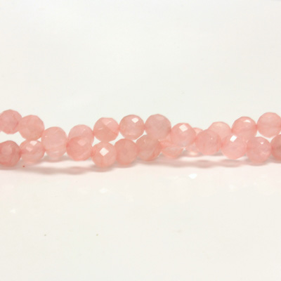 Gemstone Bead - Faceted Round 06MM ROSE QUARTZ