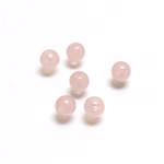 Plastic  Bead - Mixed Color Smooth Round 06MM ROSE QUARTZ