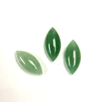 Gemstone Cabochon - Navette 15x7MM AVENTURINE