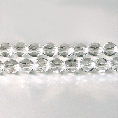 Czech Glass Fire Polish Bead - Round 06MM CRYSTAL