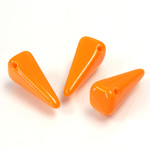 Preciosa Czech Pressed Glass Bead - Villa 06x13MM ORANGE