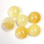 Gemstone Cabochon - Round 12MM PINEAPPLE JASPER