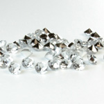 Plastic Point Back Foiled Chaton - Round 3MM CRYSTAL
