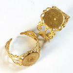 Adjustable Brass Finger Ring Adjustable with 12MM Pad