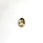 Glass Flat Back Foiled Rauten Rose - Oval 08x6MM BLACK DIAMOND