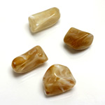 Plastic  Bead - Mixed Color Smooth Nugget Mixed HORN AGATE