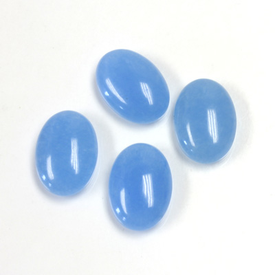 Gemstone Flat Back Cabochon - Oval 14x10MM QUARTZ DYED #12 CALCEDON