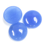 Gemstone Flat Back Cabochon - Round 18MM QUARTZ DYED #12 CALCEDON