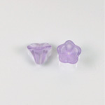 Plastic Flower Bead with Hole 10x6MM SATIN LT AMETHYST