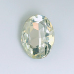 Cut Crystal Point Back Fancy Stone Foiled - Oval 30x22MM CRYSTAL