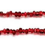 Plastic Bead - Transparent Irregular Chip GARNET