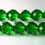 Czech Glass Fire Polish Bead - Round 14MM LT EMERALD