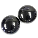 Gemstone Cabochon - Round 25MM BLACK ONYX