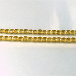 Czech Glass Fire Polish Bead - Round 03MM TOPAZ