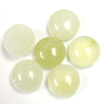 Gemstone Cabochon - Round 13MM JADE LT GREEN