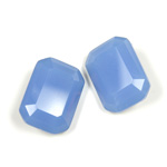 Cut Crystal Point Back Fancy Stone Foiled - Cushion Octagon 18x13MM OPAL BLUE