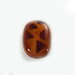 Plastic  Bead - Mixed Color Smooth Flat Keg 24x18MM TOKYO TORTOISE