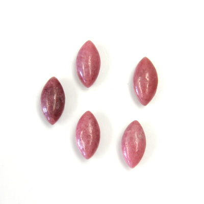 Gemstone Cabochon - Navette 10x5MM RHODONITE