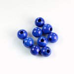 Gemstone Bead - Smooth Round 2.5MM Diameter Hole 08MM HOWLITE-DYED LAPIS