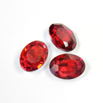 Cut Crystal Point Back Fancy Stone Foiled - Oval 14x10MM SIAM RUBY