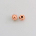 Metalized Plastic Smooth Bead with 2.5MM Hole - Round 06MM COPPER