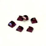 Glass High Dome Foiled Cabochon - Square 04x4MM AMETHYST