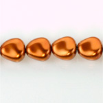 Czech Glass Pearl Bead - Potato 16x14MM PUMPKIN 14321