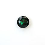 Glass Point Back Tin Table Cut (TTC) Foiled - Round 48SS EMERALD