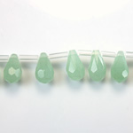 Gemstone Pendant - Faceted Pear 10x6MM AVENTURINE-GREEN