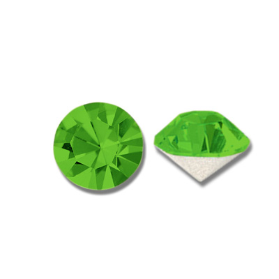 Swarovski Crystal Point Back Foiled Chaton - PP08 APPLE GREEN