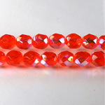 Czech Glass Fire Polish Bead - Round 08MM HYACINTH AB