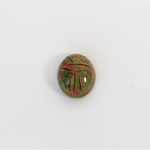 Gemstone Flat Back Carved Scarab 12x10MM EPIDOTE